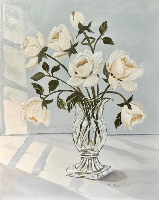 Morning Roses - Original Acrylic on Canvas