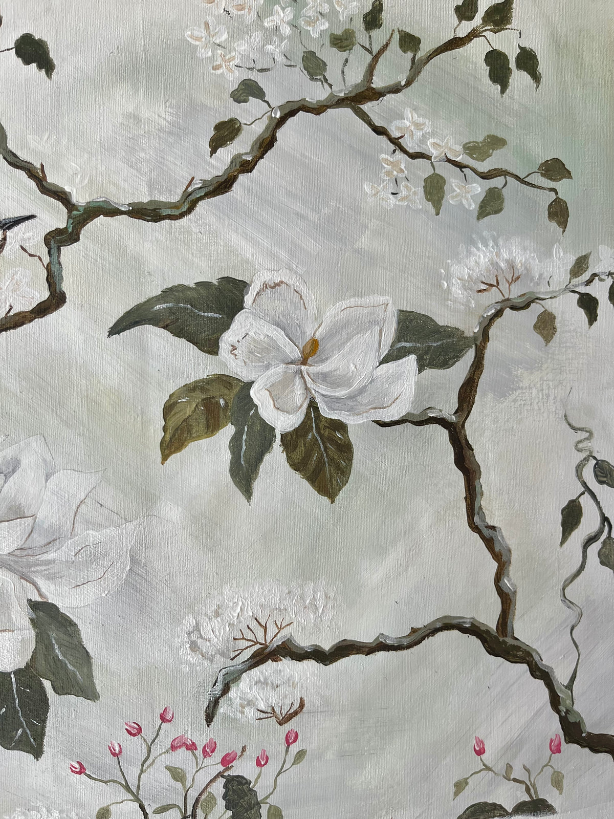 Southern Chinoiserie No.V-Carolina Wren - SOLD