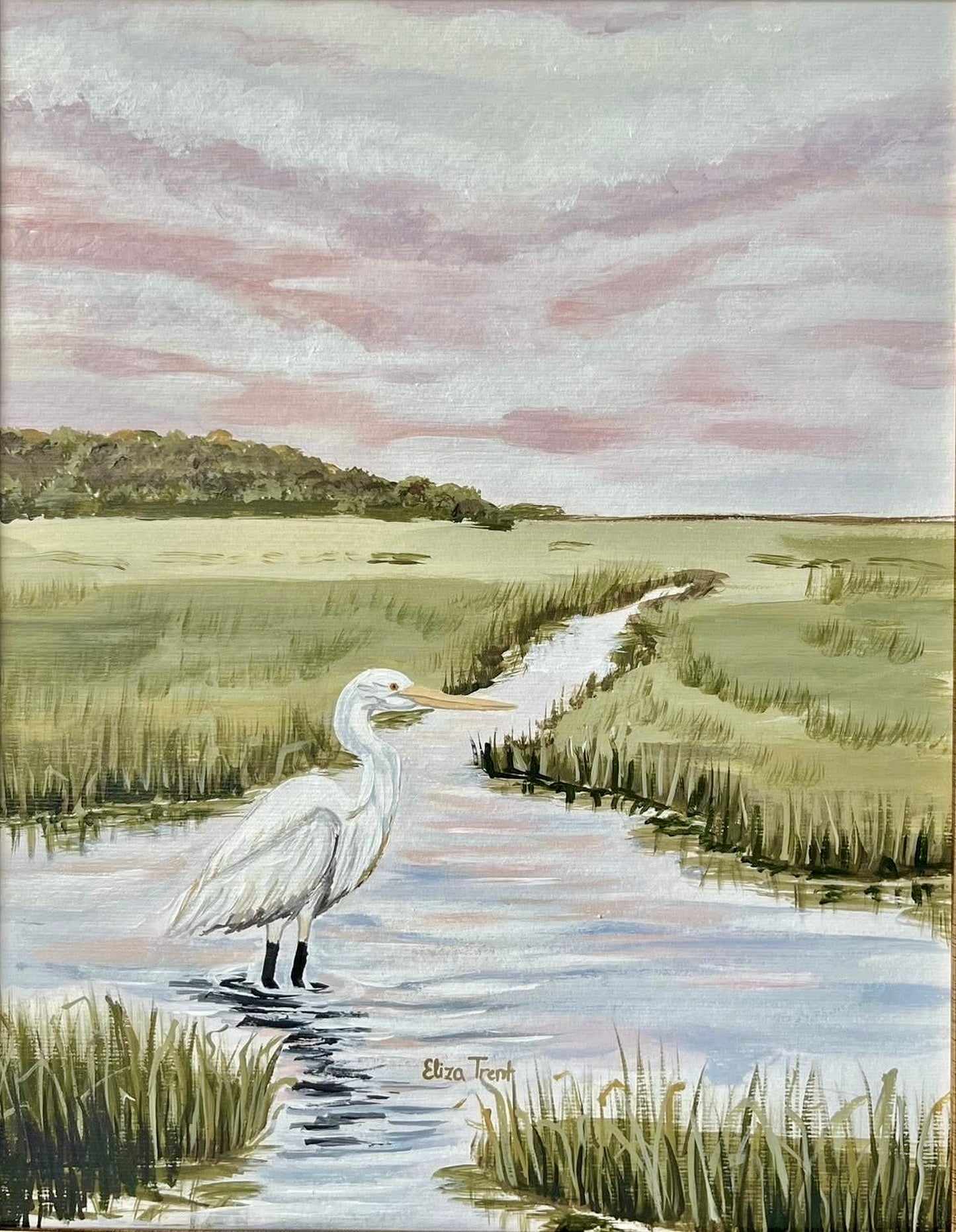 Egret in the Marsh - Fine Art Print