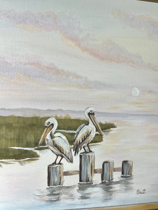 Louisiana Marsh Pelicans