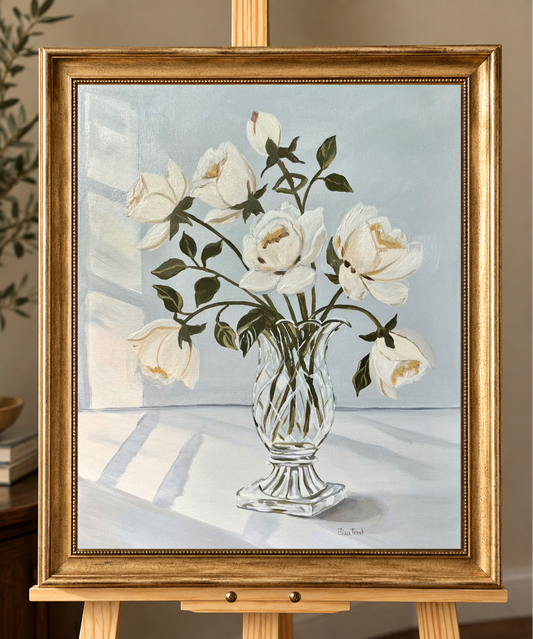 Morning Roses - Original Acrylic on Canvas