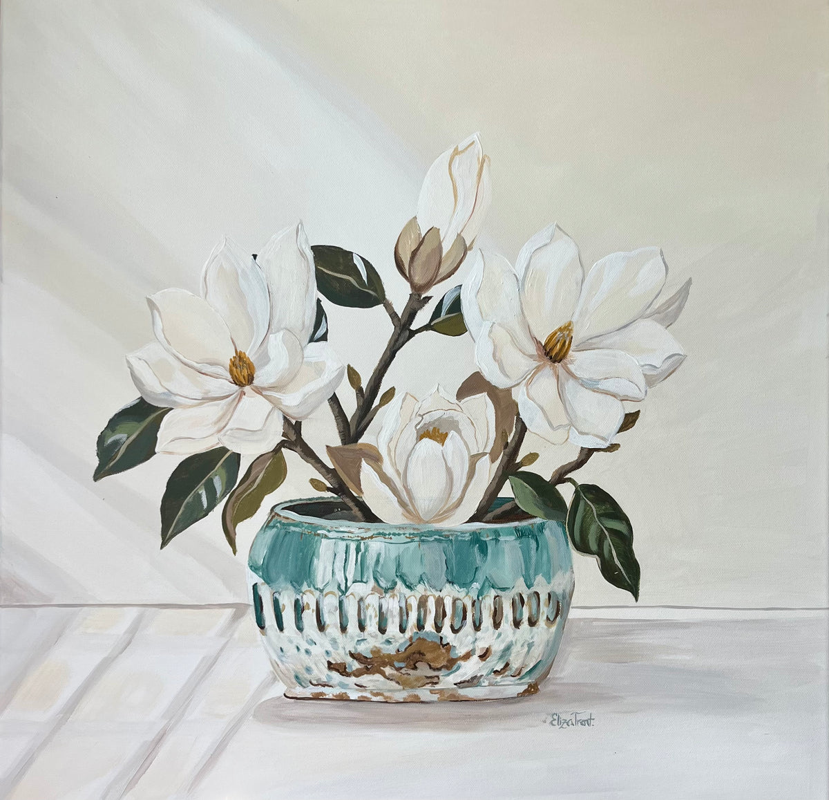 Southern Magnolias in McCarty’s Jade – Fine Art Giclée Print